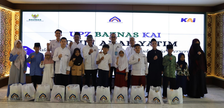 UPZ PT KAI Berbagi Bingkisan, Anak Asuh Yayasan Pusaka Turut Menjadi Penerima Manfaat